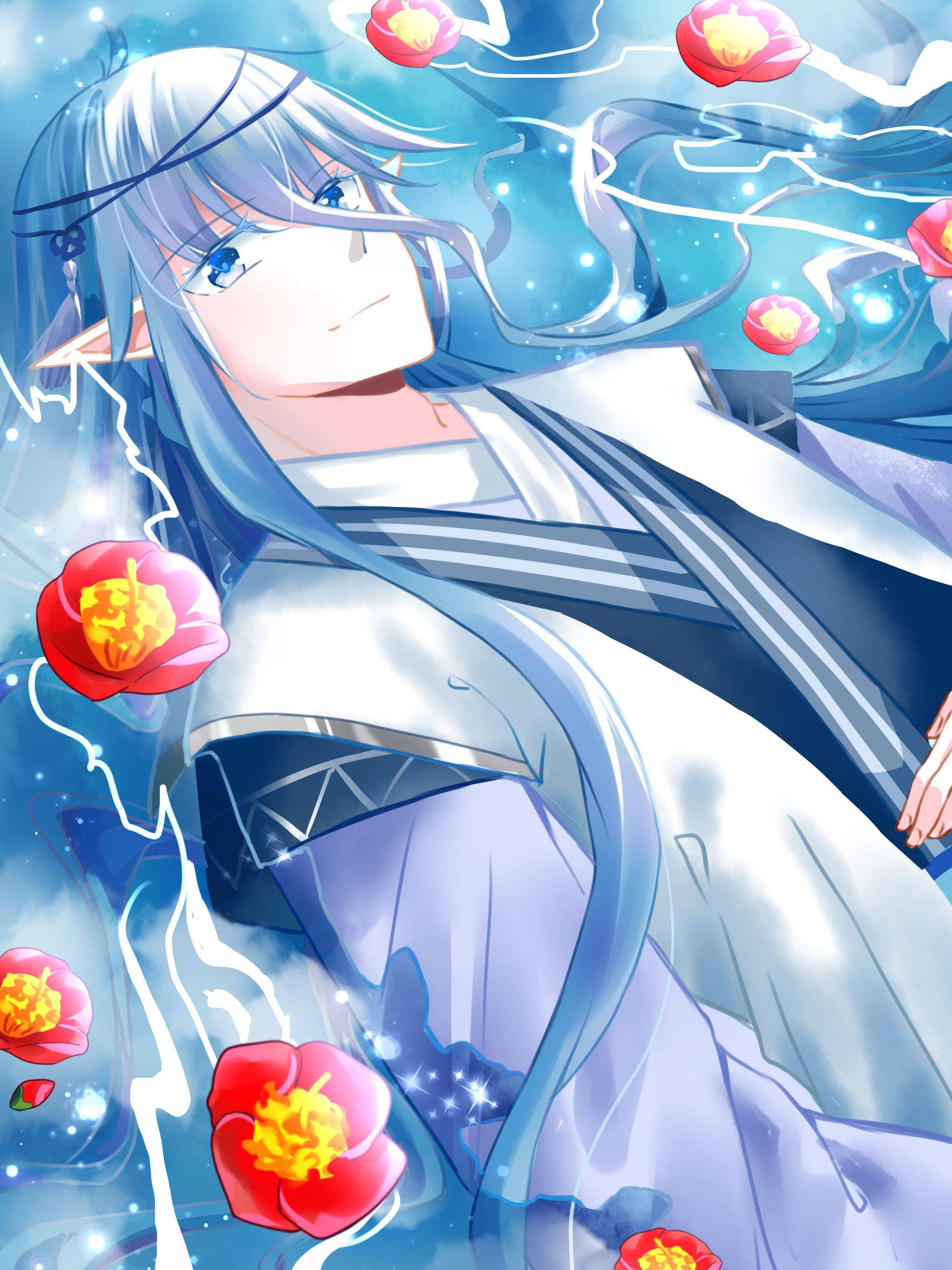 白色羽毛漫画封面